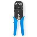 Nedis Krimpetang for RJ45/RJ11/RJ10 Cat5/Cat5e/Cat6/Cat6a - Håndverktøy med Klipp og Stripping