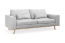 Copenhagen 2 seters Stoffsofa   Lys grå