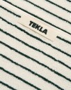Tekla Organic Terry Hand Towel Racing Green Stripes