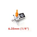 6,35mm Duotight Inline Regulator 6.35mm med manometer 0-150psi