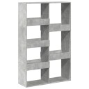  Bokhylle betonggrå 100x33x155,5 cm konstruert tre
