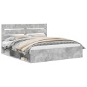  Sengestamme med hodegjerde Betong 180 x 200 cm Massiv furu