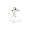 Hagebord i hvitt trelook
