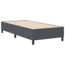 Box Spring Seng Mørk Grå 90x200 cm Cordfløyel