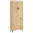 Highboard sonoma eik 69,5x34x180 cm konstruert tre