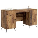 vidaXL Skrivebord Gammelt tre 142,5 x 50 x 75 cm Konstruert tre