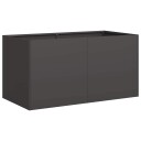 vidaXL Plantekasse svart 80x40x40 cm kaldvalset stål