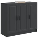  Serviesskap Svart 89 x 34,5 x 77 cm Konstruert tre