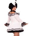 Leg Avenue Pierrot Clown Kostyme til Dame XL/XXL