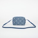 Calvin Klein Emblem Aop Denim Camera Bag   Blue   ONE SIZE