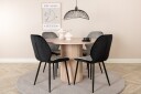 Venture Home Rundt Bianca Spisebord Med 4 stk  Emma Spisestol  