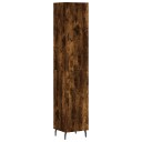 vidaXL Highboard røkt eik 34,5x34x180 cm konstruert tre 8720845482282