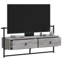 vidaXL TV-benk veggmontert grå sonoma 100,5x30x51 cm konstruert tre