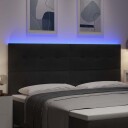  LED Hodegjerde Svart 100 cm Fløyel