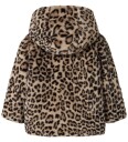 Name It Jakke   Imitert pels m. Hette   NmfMila   Humus/Leo   Name It   6 år (116)   Overgangsjakke Beige Brun Svart
