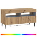 vidaXL LED TV skap Artisan eik Konstruert tre