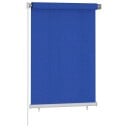 vidaXL Utendørs rullegardin 100x140 cm blå HDPE