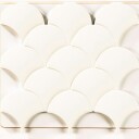 Natucer Ceramica Natural Flis Squama Rice P B Hvit 6x13 cm