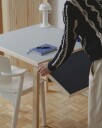 Artek Aalto DL81C Bord Utvidbar Vapour / Smokey Blue
