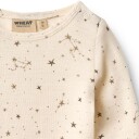 Wheat   Heldress i Ull Haven Eggshell Stars