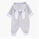 Livly plush bunny overall – grey newborn