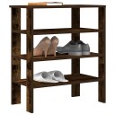  Skohylle røkt eik 61x32x70 cm konstruert tre 8721158648778