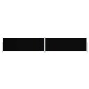 vidaXL Uttrekkbar sidemarkise 180x1000 cm svart
