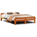  Sengeramme uten madrass brun 150x200 cm heltre furu 8721158370983