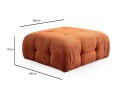 Yvara Sittepuff 100 cm   Oransje