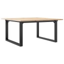  Salongbord O-ramme 80x80x45 cm heltre furu og støpejern 3282663