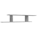 vidaXL Veggmontert TV-hylle betonggr? 125x18x23 cm sponplate