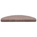 vidaXL Selvklebende trappematter 10 stk brun 65x21x4 cm nålestempel