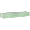 vidaXL Hevet Hagebed Pastellgrønn 160 x 40 x 24 cm kaldvalset stål