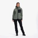RevolutionRace Sherpa Hoodie Dame Balsam Green Størrelse:XL   Dame > Overdeler > Fleece & midlayers