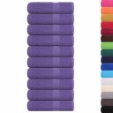  Badehåndklær FROGN 10 stk lilla 100x150 cm 360 gsm
