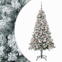 vidaXL Kunstig juletre med kuler 120 cm 150 LED-lys Varmhvit
