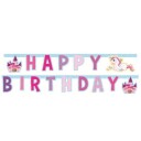 Globos Europe Girlander Happy Birthday Unicorn