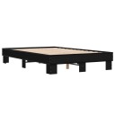  Sengeramme svart 140x200 cm konstruert tre og metall 8721102448355