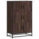  Highboard brun eik 68x35x106,5 cm konstruert tre og metall 8721102841323