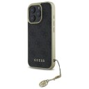 Guess 4G Charms Collection Mobildeksel for iPhone 16 Pro - Svart