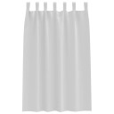  Gardiner med gardiner 2 pcs Lys grå Polyester