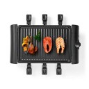 Nedis Gourmet / Raclette | Grille | 6 Personer | Stekespade | Tempraturinnstillinger | Non-stick belegg | Rektangel