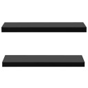 vidaXL Vegghyller 2 stk svart 80x20x3,8 cm