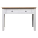 vidaXL Konsollbord hvit 110x40x72 cm heltre furu Panama Range