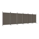 vidaXL Romdeler med 6 paneler antrasitt 520x180 cm stoff
