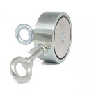 SuperMagneter Power Magnet Ø 75 Mm Til Magnetfiske Løftekraft 2x 200kg