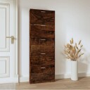 vidaXL Skoskap r?kt eik 59x17x169 cm konstruert tre