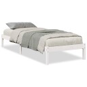  Ekstra lang sengeramme uten madrass hvit 90x220 cm heltre furu 8721158393432