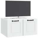  Vegghengt TV skap Hvit 59,5 x 41 x 30 cm Konstruert tre