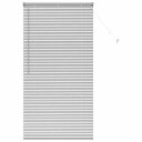  Vindu Persienne med gardiner Manual sølv Aluminium